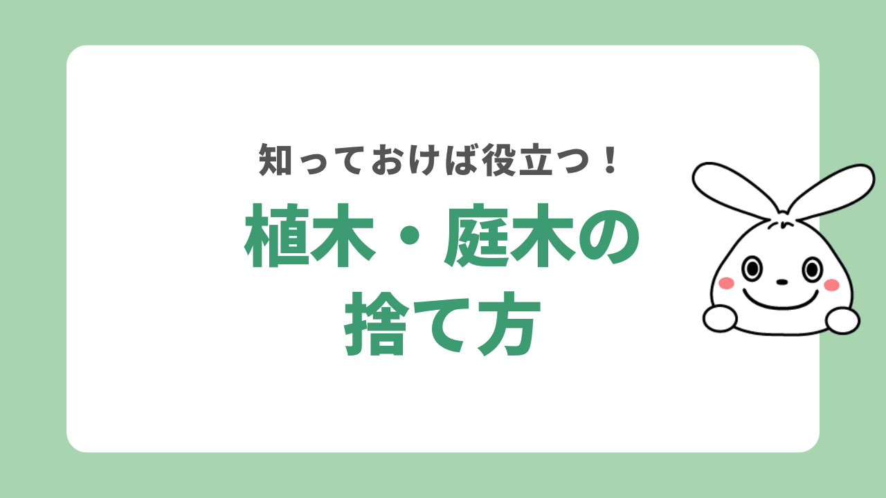 植木・庭木を処分する5つの方法！自分で伐採する際の基準も解説