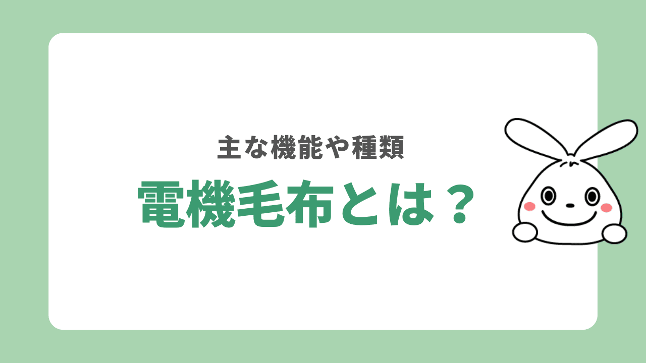 電機毛布とは？